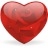 rosy heart icon