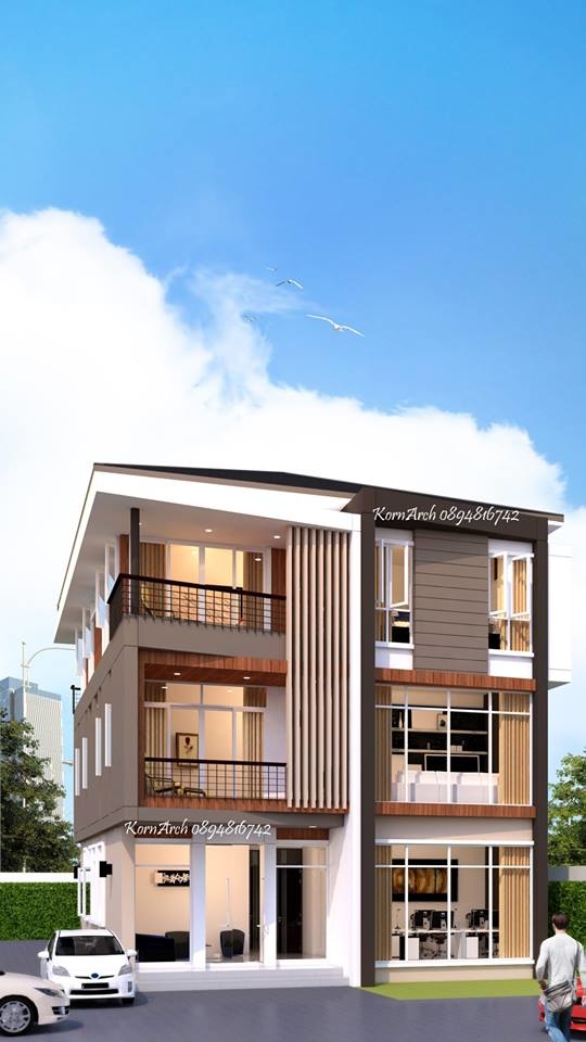 Apartment, อพาร์ทเมนท์,บ้าน2ชั้น,รับออกแบบบ้าน, แบบสำนักงาน, แบบรีสอร์ท, โมเดิร์น,KornArch...