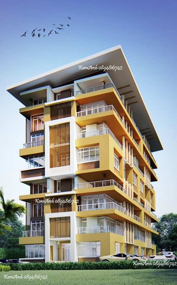 Apartment, อพาร์ทเมนท์,บ้าน2ชั้น,รับออกแบบบ้าน, แบบสำนักงาน, แบบรีสอร์ท, โมเดิร์น,KornArch...