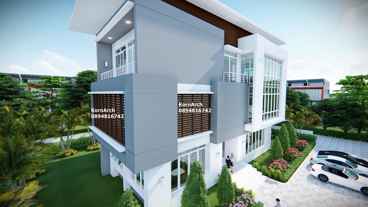 #รับออกแบบบ้าน #แบบบ้านสวย #สถาปนิก #รับทำภาพ3มิติ #3D #แบบบ้านโมเดิร์น #OfficeFactory #Loft...