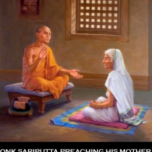 Pra Salibutra preaching his mother before his dying.