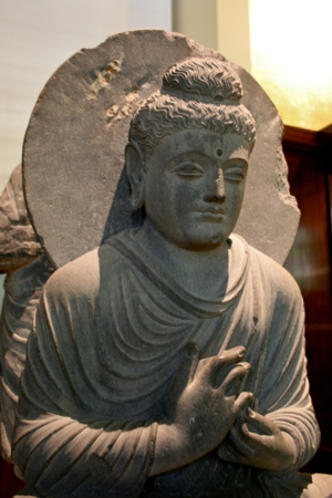 Seated Buddha from Gandhara.