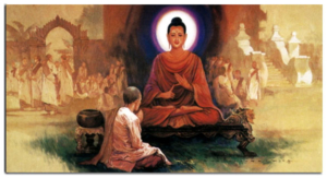 drawing pic Buddha teaching