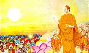 buddhateaching the crowd