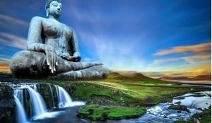 buddhaandwaterfall