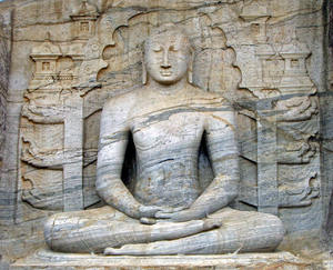 Seated Buddha, Gal Viharaya, Polonnawura, Sri Lanka
