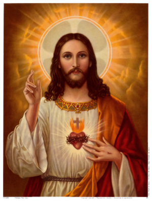 17431~Sacred Heart of Jesus Posters