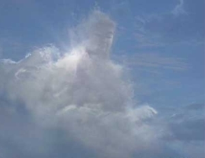 กลุ่มเมฆรูปพระพุทธเจ้า อัศจรรย์!!!