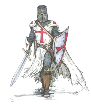 Templar Knight in Battle Dress by angelfire7508