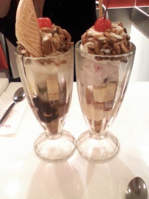 ice cream with my dear friend :D