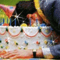 cake in face