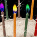 colored candles