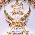 พระนารายณ์ทรงครุฑ ประทับบนพระราหู   วัดไตรมิตร