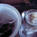 The food that I had eaten there, in the bowl