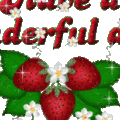 have a wonderful day animated strawberry