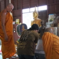 เตรียมพีธีพระที่นำไปปลุกเสกครับ