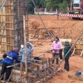 ปี๒๕๕๔ งานก่อสร้างส่วนฐานมหาเจดีย์พระพุทธมหาลาภ วัดแหลมหิน จ.ปราจีนบุรี
