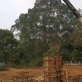 ปี๒๕๕๔ งานสร้างส่วนฐานเจดีย์ชั้น ที่ ๑