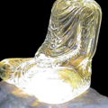 9 inches width mouth blown glass-buddha
พระพุทธรูปแก้วหน้าตัก 9 นิ้วซึ่งเป็นขนาดที่ใหญ่ที่สุดของโลกในสายการสร้างพระจากแก้วที่หลอมจากทราย สร้างด้วยการ